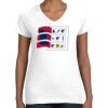 Women's Fine Jersey V-Neck Tee Thumbnail