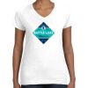 Women's Fine Jersey V-Neck Tee Thumbnail