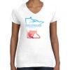 Women's Fine Jersey V-Neck Tee Thumbnail