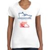Women's Fine Jersey V-Neck Tee Thumbnail