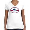 Women's Fine Jersey V-Neck Tee Thumbnail