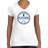 Women's Fine Jersey V-Neck Tee Thumbnail