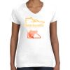 Women's Fine Jersey V-Neck Tee Thumbnail