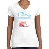 Women's Fine Jersey V-Neck Tee Thumbnail