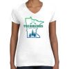 Women's Fine Jersey V-Neck Tee Thumbnail