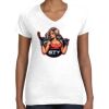 Women's Fine Jersey V-Neck Tee Thumbnail