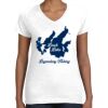 Women's Fine Jersey V-Neck Tee Thumbnail