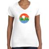 Women's Fine Jersey V-Neck Tee Thumbnail