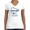 Women's Fine Jersey V-Neck Tee Thumbnail